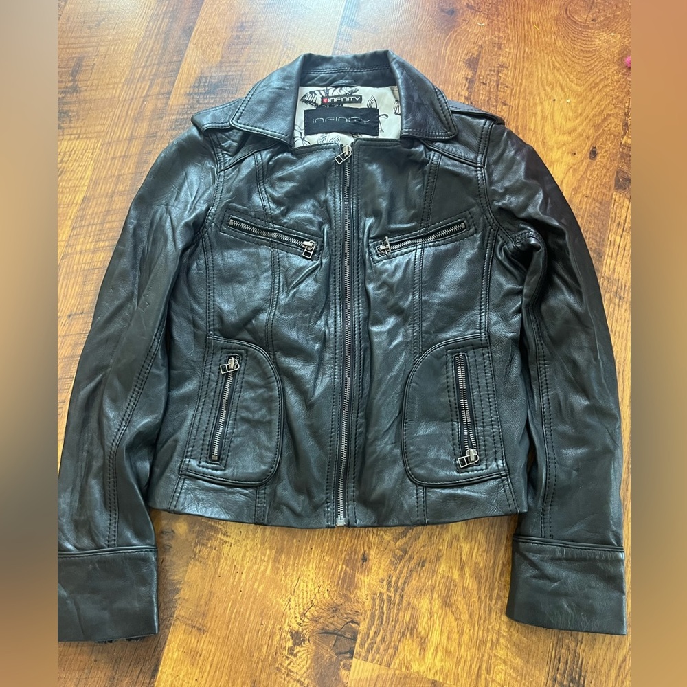 Infinity leather jacket- woman’s size medium